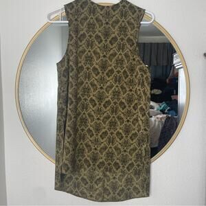 Topshop Snake Print Tunic Sleeveless Green Black Animal Print US Size 4